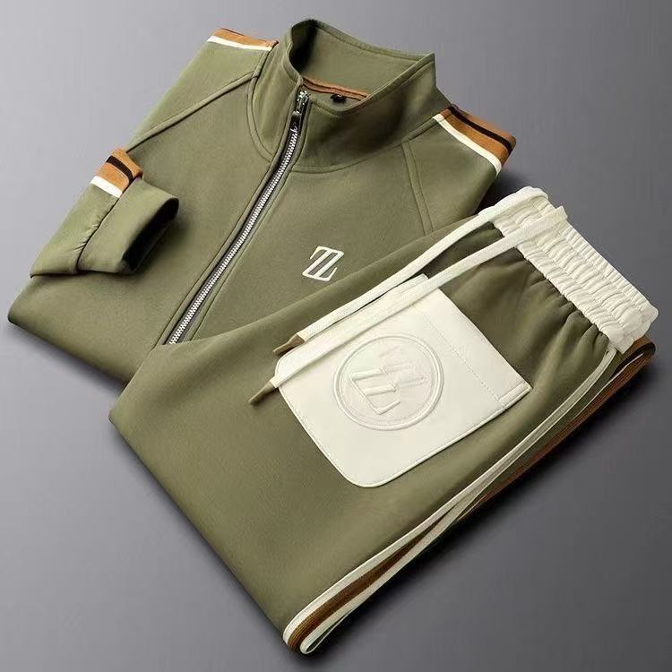 Bexley | Mens Tracksuit Stand Collar Two Piece Set Jacket Joggers