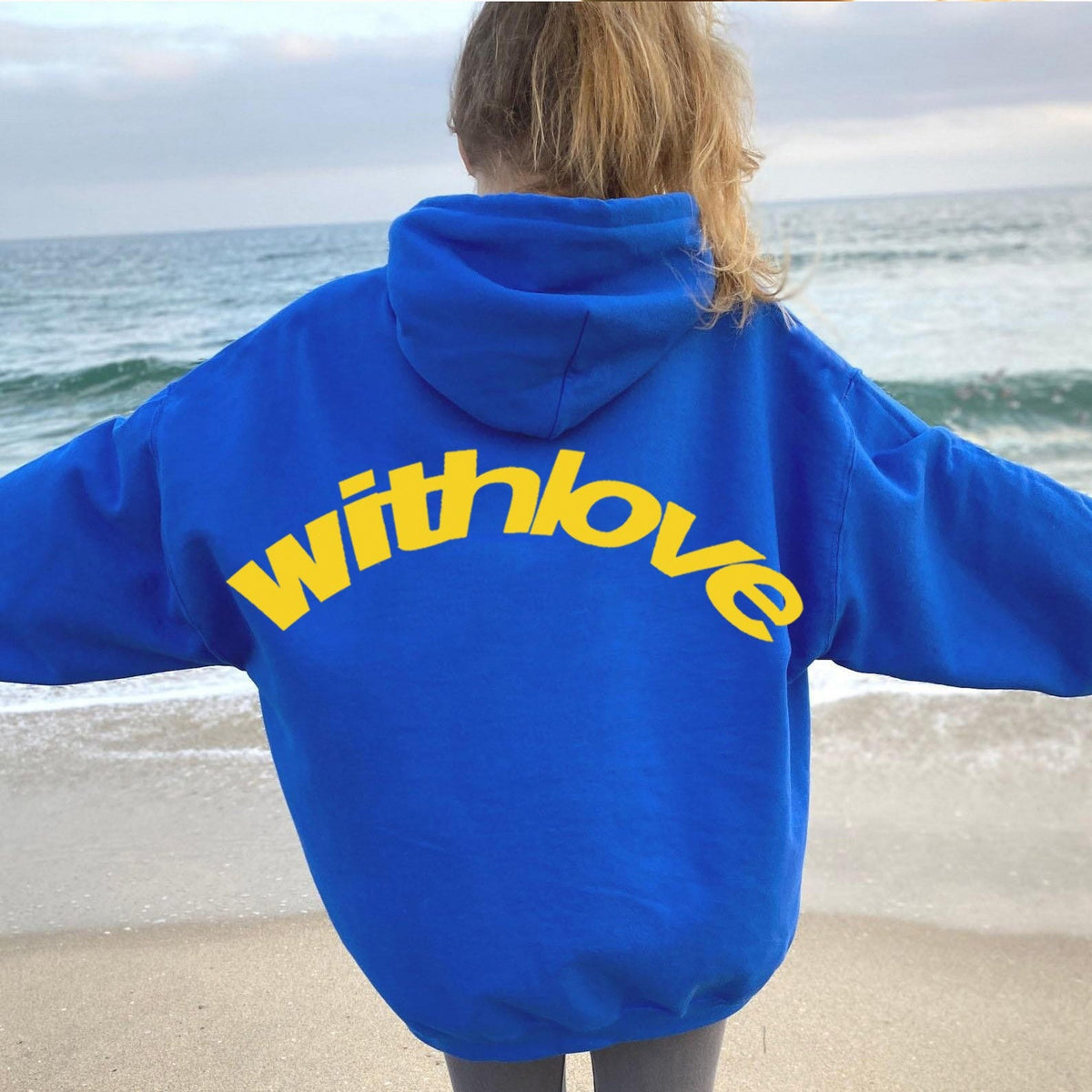 Leif | Womens Hoodies Hooded Sweatshirt Letter Print Long Sleeve Jacket - 12