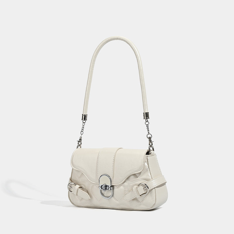 York | Womens Shoulder Bag Underarm Baguette Handbag Small