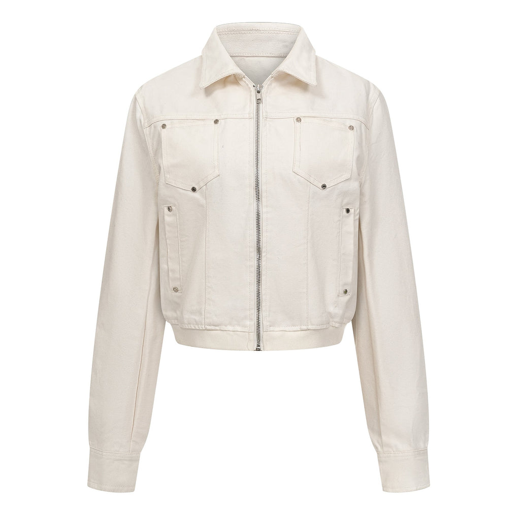 Freya | Womens Cropped Vintage Denim Jacket