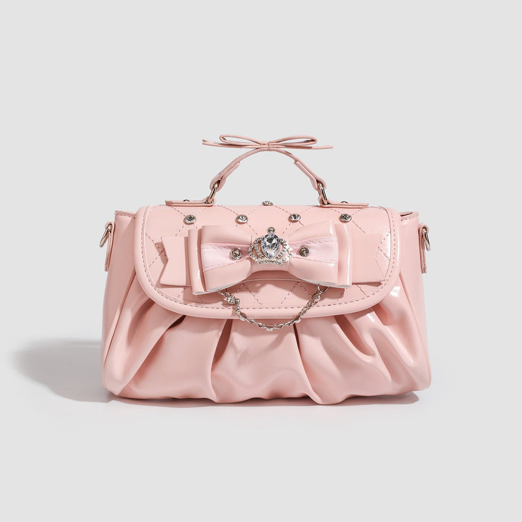Baz | Womens Shoulder Bag Bow Rhinestone Evening Handbag