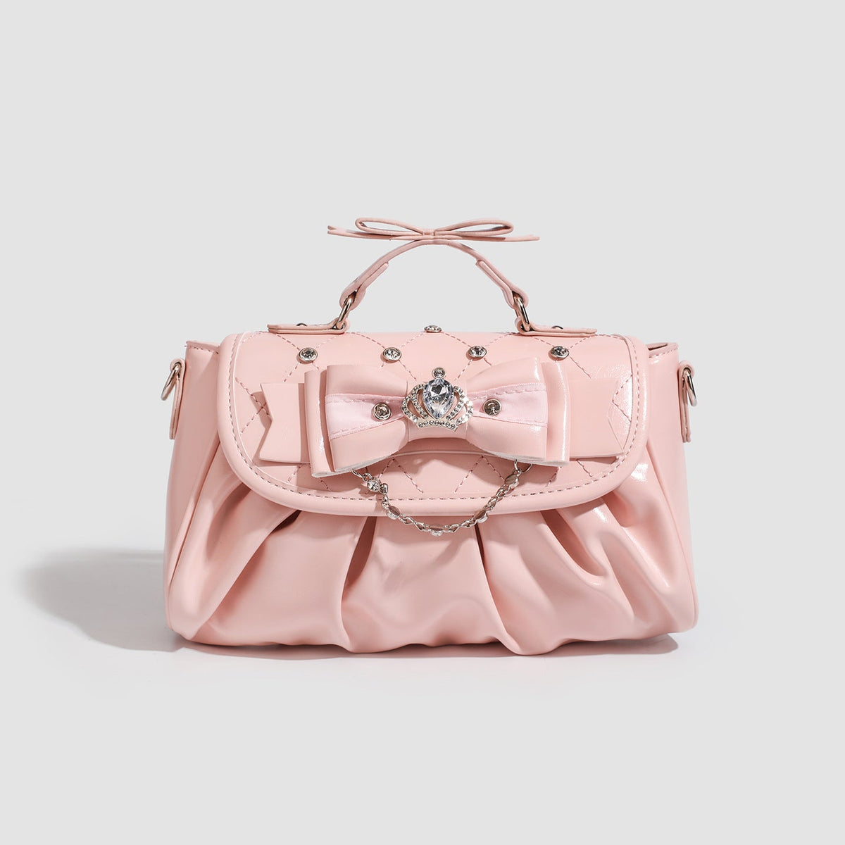 Baz | Womens Shoulder Bag Bow Rhinestone Evening Handbag