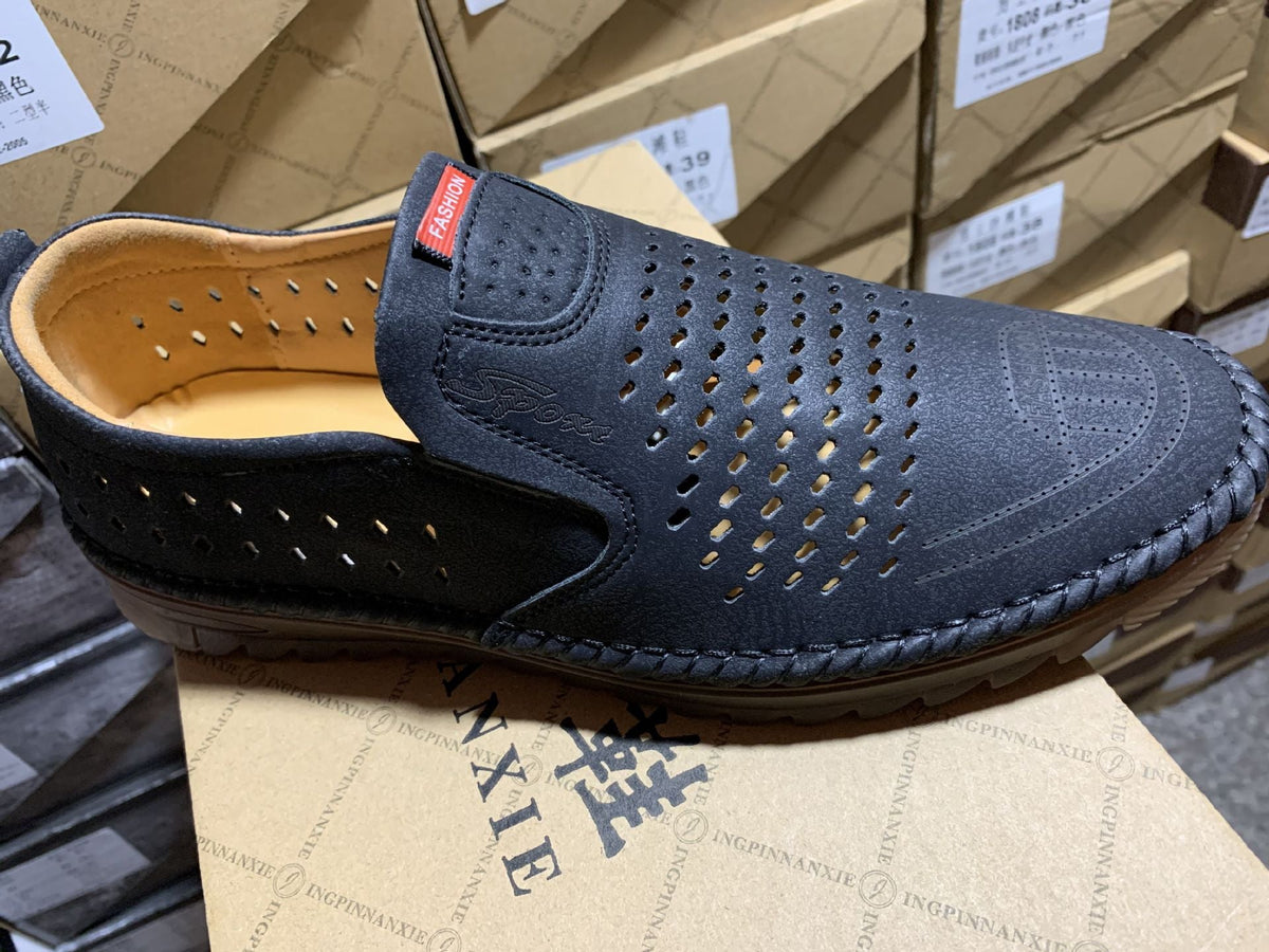 Auberon | Mens Loafers Slip on Leather Casual Driving Shoes - 3