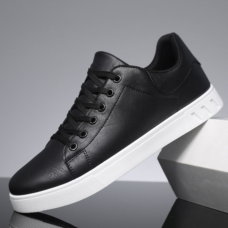 Bram | Mens Leather Trainers Breathable Lightweight Casual Shoes - 2