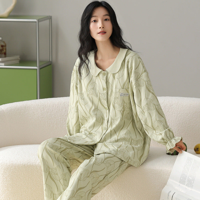 Beatrice | Womens Cotton Long Sleeve Pyjama Set