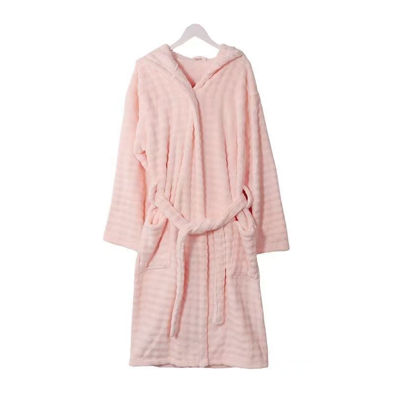 Juniper | Womens Dressing Gown Fleece Hooded Bathrobe Robe