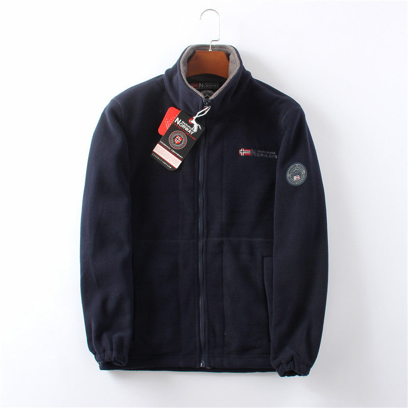 Percival | Mens Fleece Jacket Zip Up Warm Winter Casual Jacket