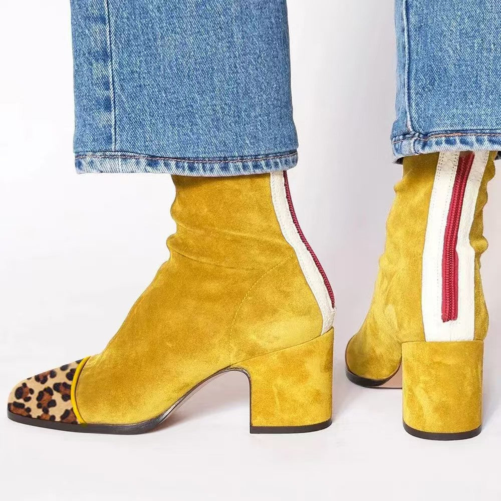 Fenella | Womens Knee High Suede Heeled Winter Long Boots - 4