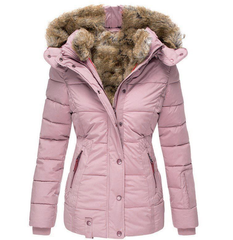 Linnea | Womens Parka Coat Fur Collar Padded Warm Winter Coat