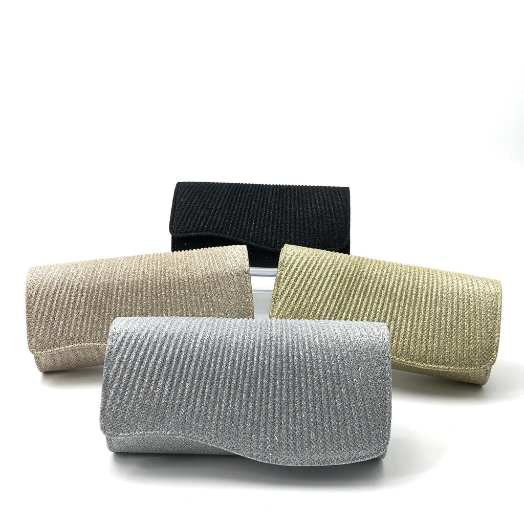 Coralie | Womens Clutch Bag Pleated Evening Party Crossbody Bag