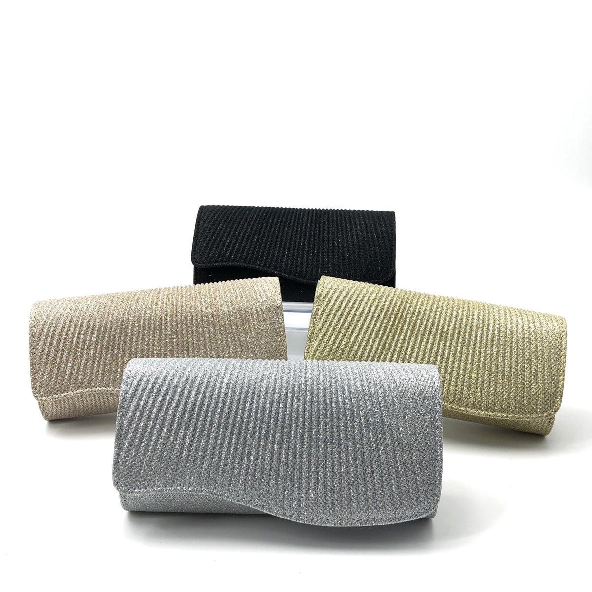 Coralie | Womens Clutch Bag Pleated Evening Party Crossbody Bag