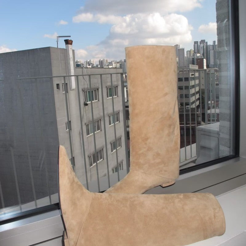 Zephyr | Womens Cowboy Boots Knee High Western Chunky Heel Long Boots