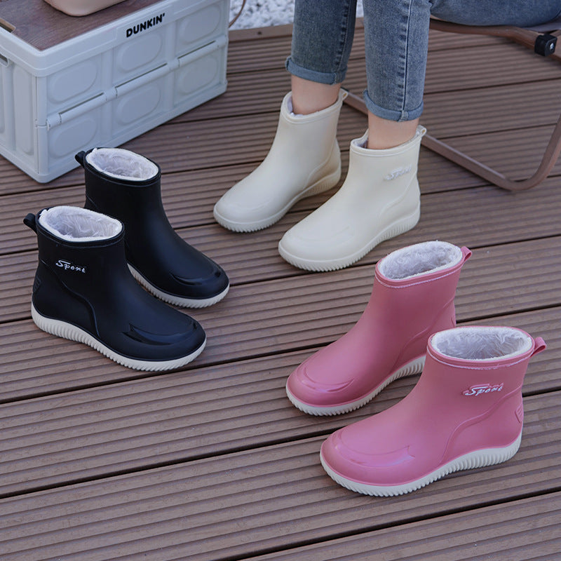 Esme | Womens Wellington Boots Waterproof Non Slip Mid Calf Rain Boots