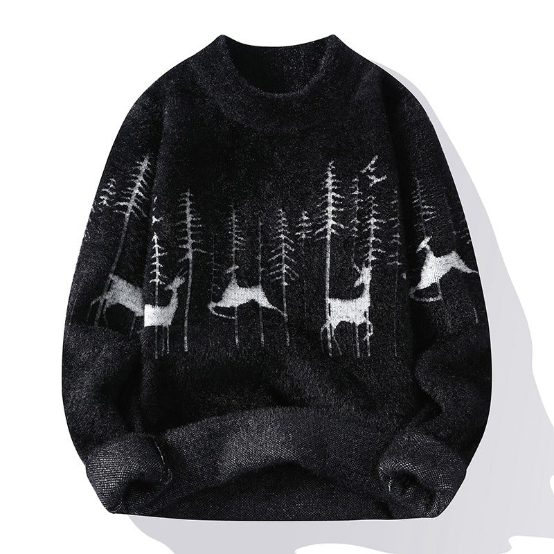 Osric | Mens Knitted Jumper Round Neck Warm Soft Jumper - 7