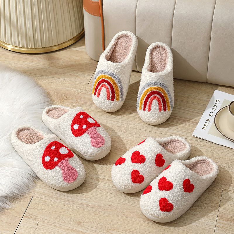 Faas | Womens Slippers Fluffy Warm Memory Foam House Slippers