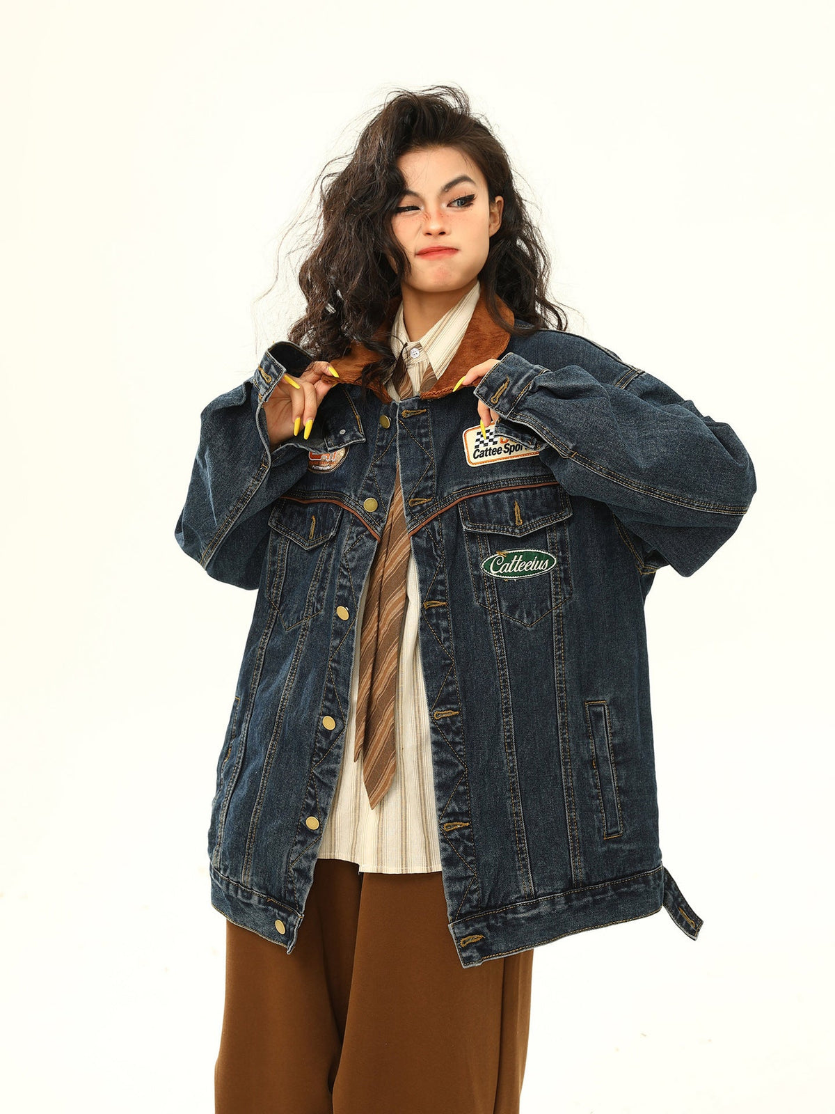 Vivienne | Womens Vintage Oversized Denim Jacket