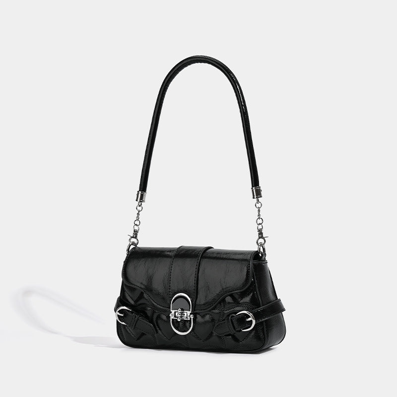 York | Womens Shoulder Bag Underarm Baguette Handbag Small