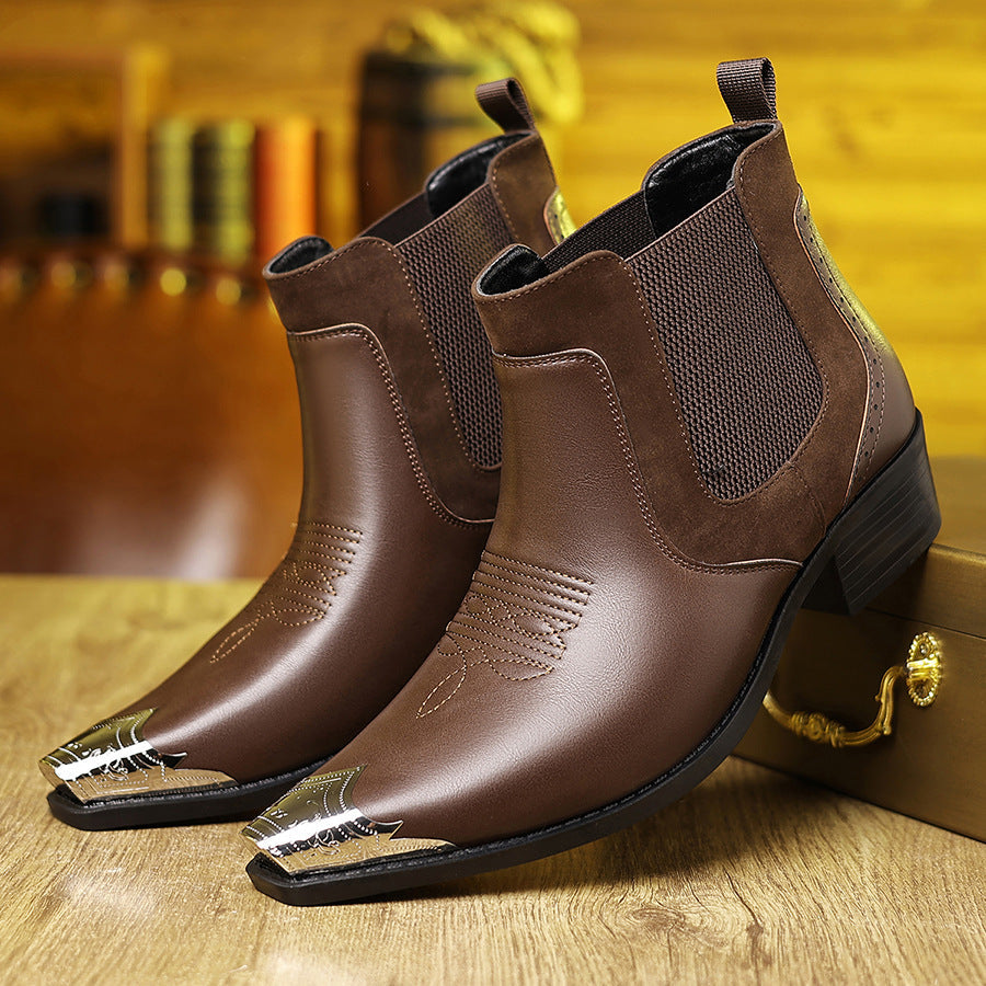 Alaric | Mens Chelsea Boots Ankle Boots Slip on Leather Boots - 3