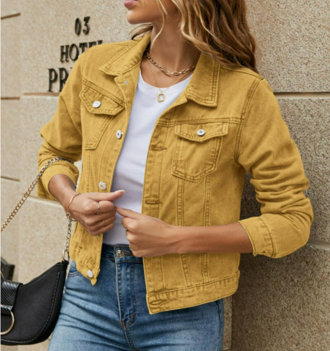 Sylvie | Womens Cropped Denim Jacket