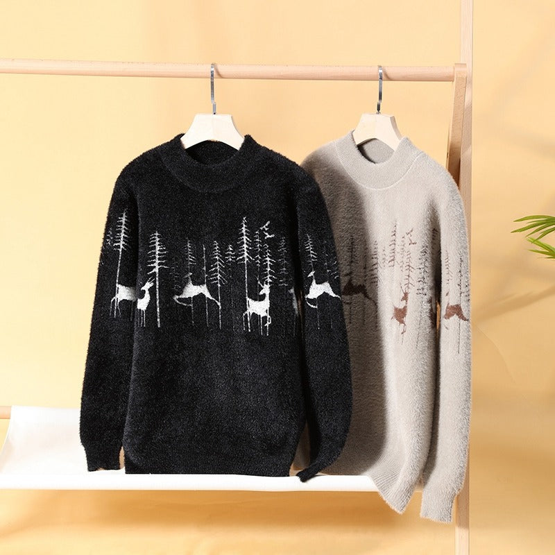 Osric | Mens Knitted Jumper Round Neck Warm Soft Jumper - 4