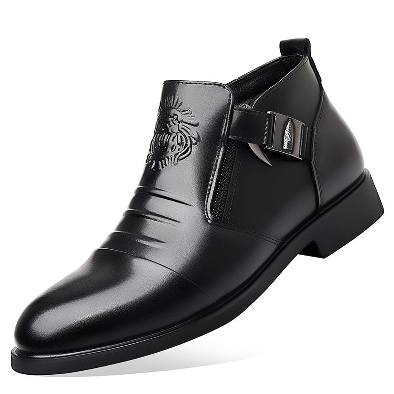 Archer | Mens Business Casual Pointed Leather Formal Shoes - 5