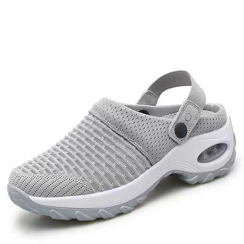 Juno | Womens Trainers Slip On Mesh Breathable Air Cushion Walking Shoes