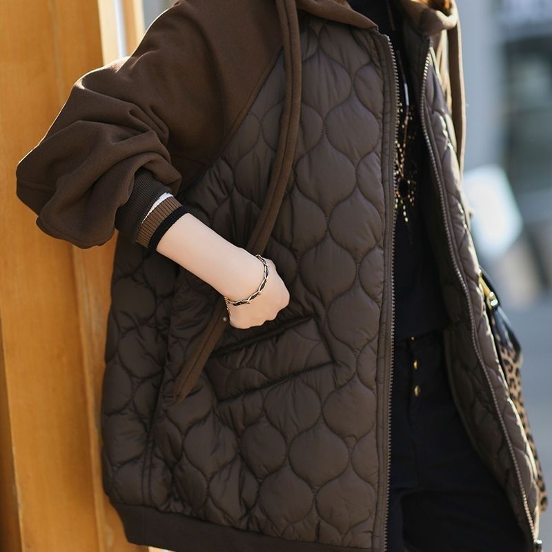 Thaddeus | Womens Puffer Jacket Hooded Down Padded Warm Winter Coat