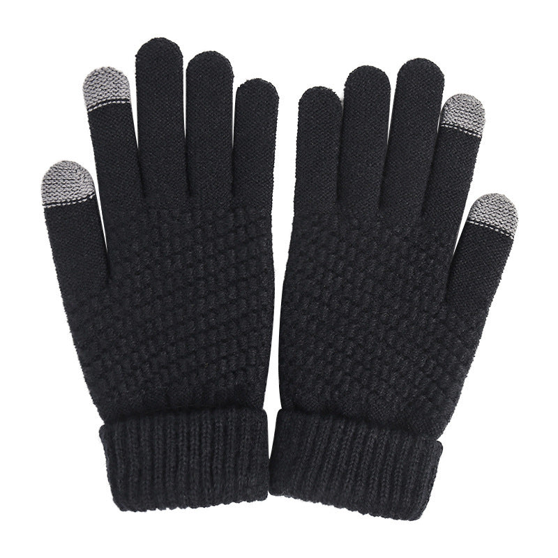 Odette | Womens Fleece Lined Warm Winter Touch Screen Knitted Gloves - 5