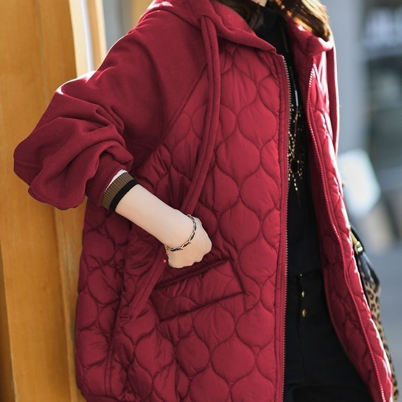 Thaddeus | Womens Puffer Jacket Hooded Down Padded Warm Winter Coat