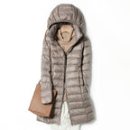 Wendell | Womens Puffer Coat Longline Hooded Down Warm Winter Coat