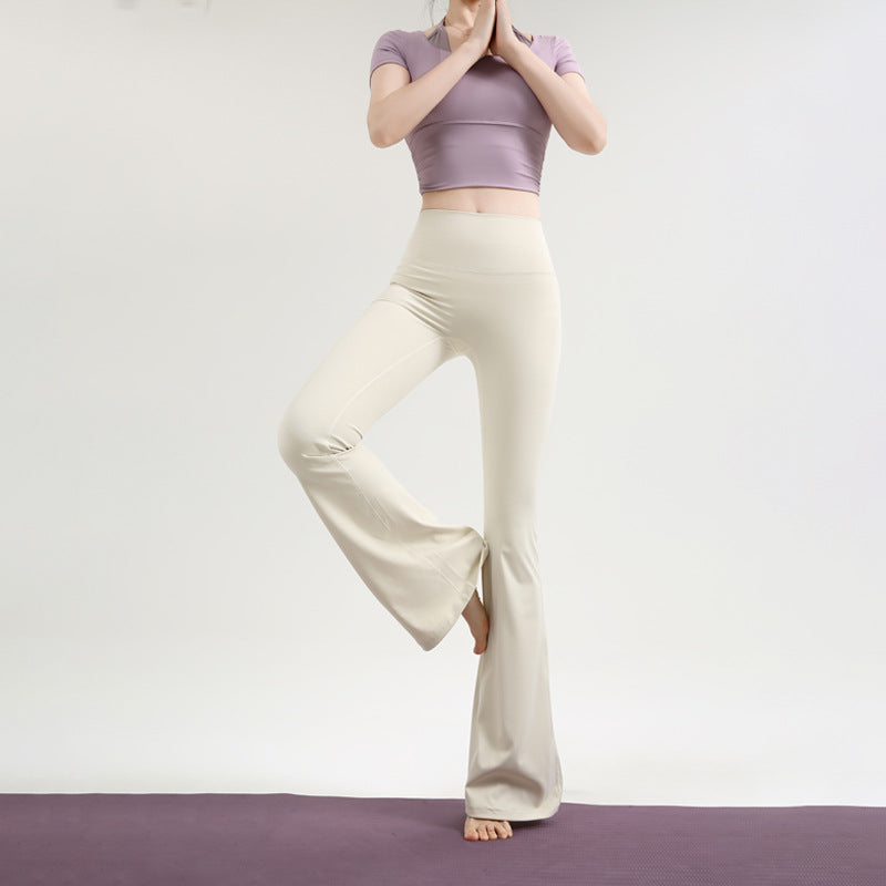Sterling | Womens Flared Sports Leggings High Waisted Yoga Gym Flare Leggings