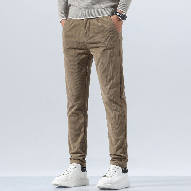 Orson | Mens Slim Fit Straight Leg Business Casual Trousers - 8