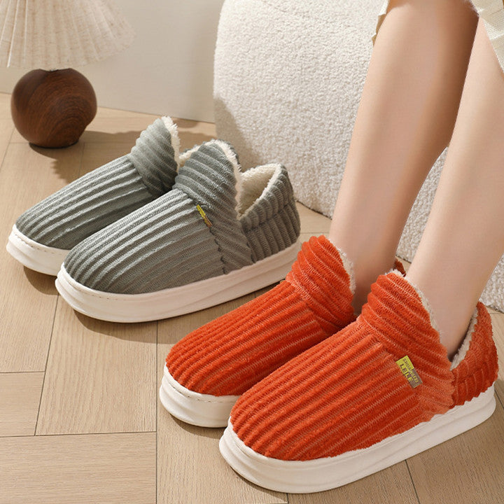 Ursula | Womens Slippers Winter Warm Cotton Back Strap House Slippers