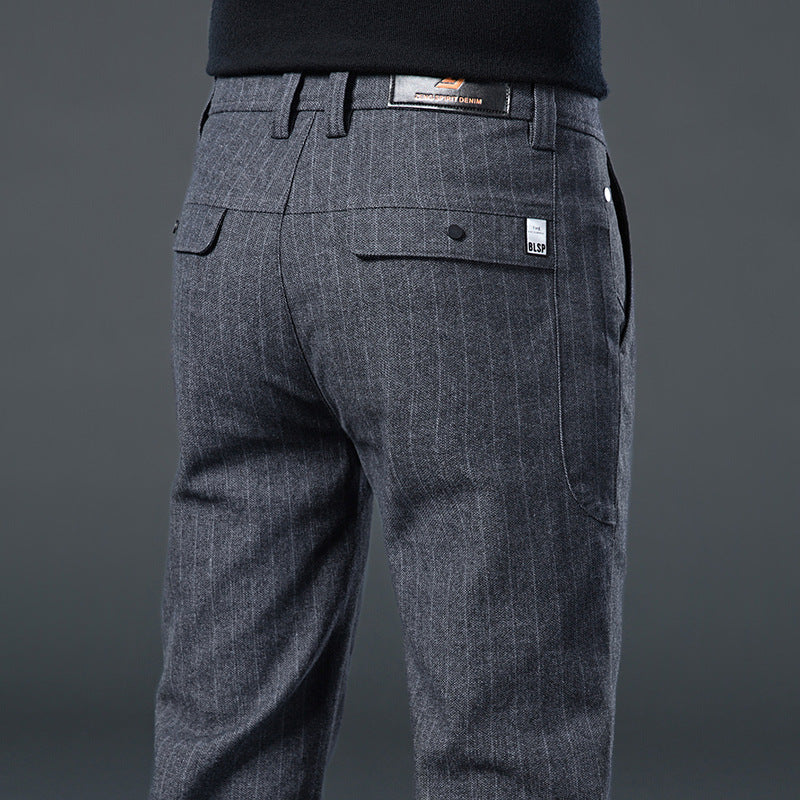 Emrys | Mens Work Trousers Straight Leg Business Wrinkle Free Trousers - 1