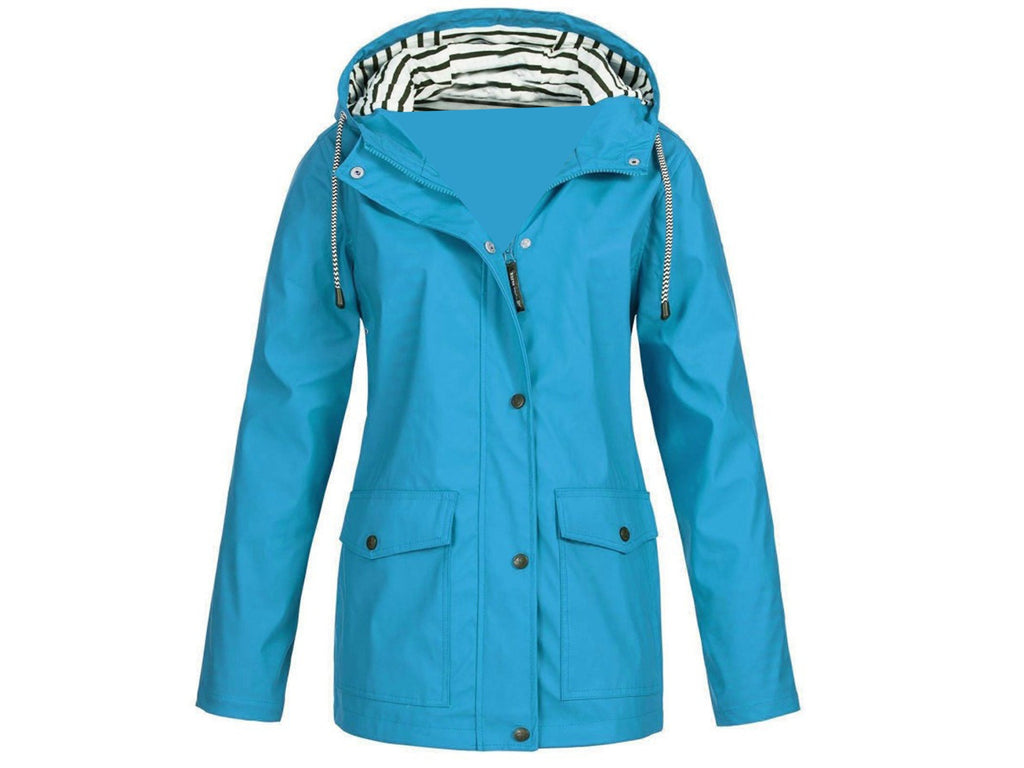 Adaline | Womens Waterproof Jacket Hooded Windproof Lightweight Rain Coat