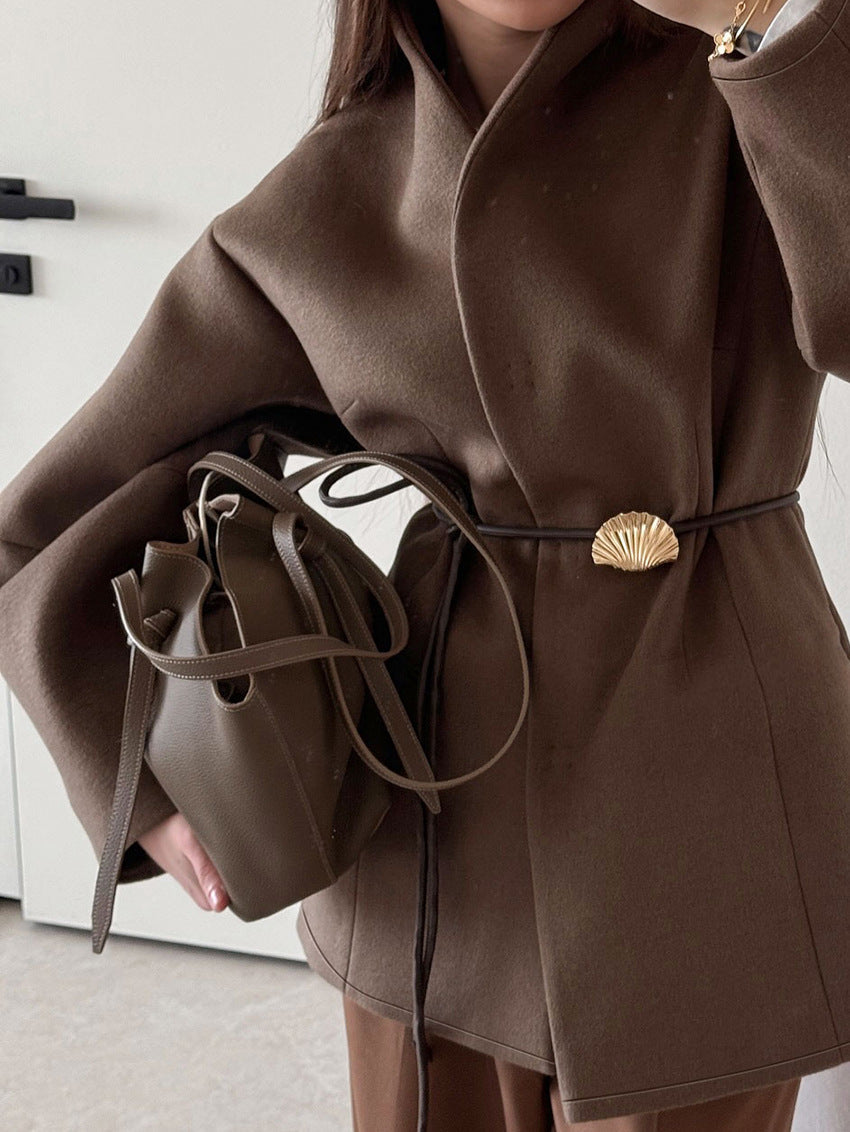 Katarina | Womens Wool Coat Belted Winter Overcoat