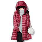Wendell | Womens Puffer Coat Longline Hooded Down Warm Winter Coat