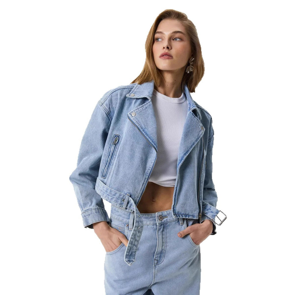 Elodie | Womens Washed Cotton Denim Jacket