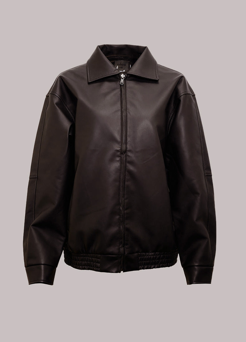 Xander | Mens Faux Leather Biker Motorcycle Street Jacket - 8