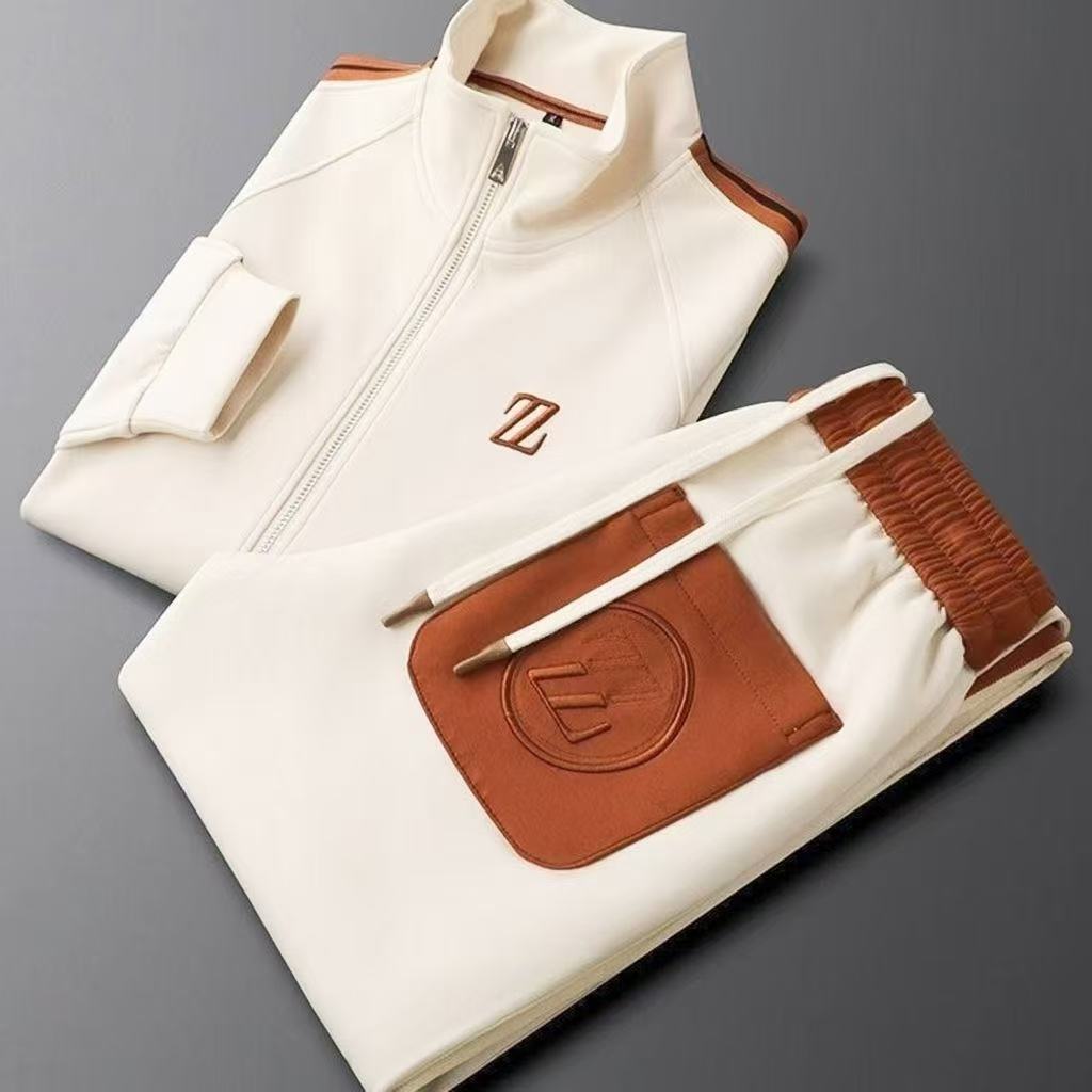 Bexley | Mens Tracksuit Stand Collar Two Piece Set Jacket Joggers