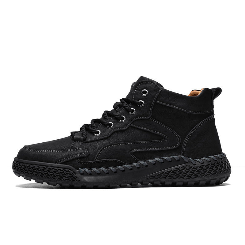 Zeb | Mens Ankle Boots Lace Up High Top Casual Boots - 5