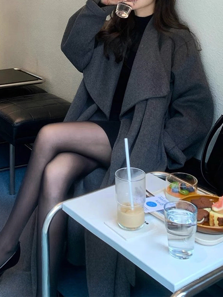 Lachlan | Womens Wool Coat Long Belted Winter Overcoat Trench