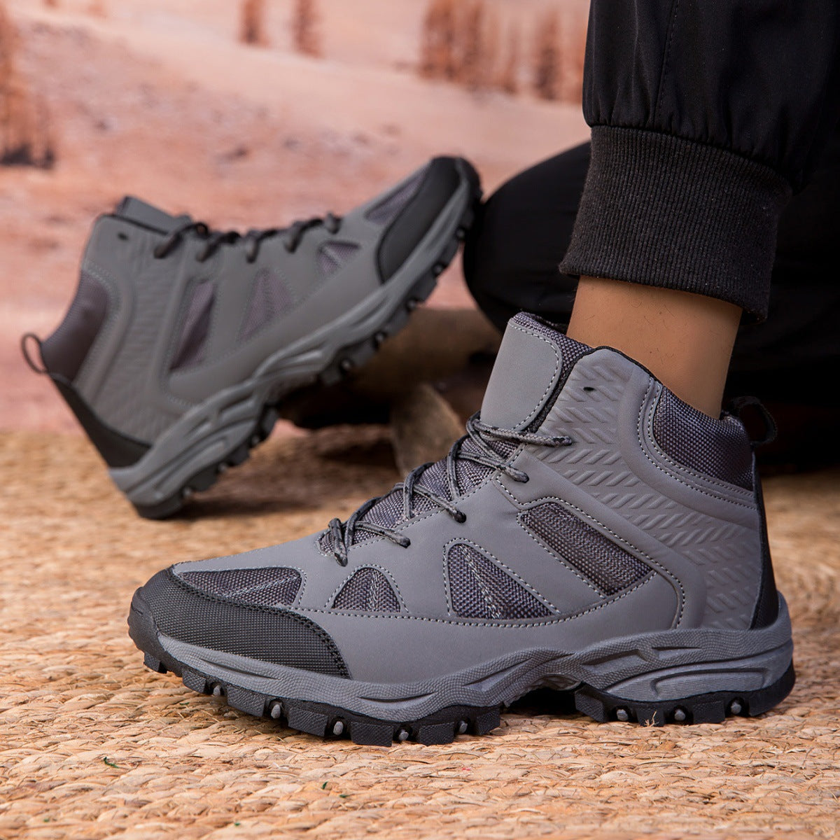 Marcus | Mens High Top Walking Hiking Boots