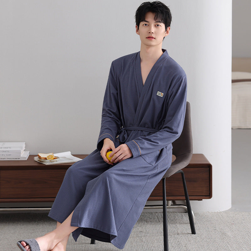 Ambrose | Womens Dressing Gown Cotton Bathrobe Robe Loungewear