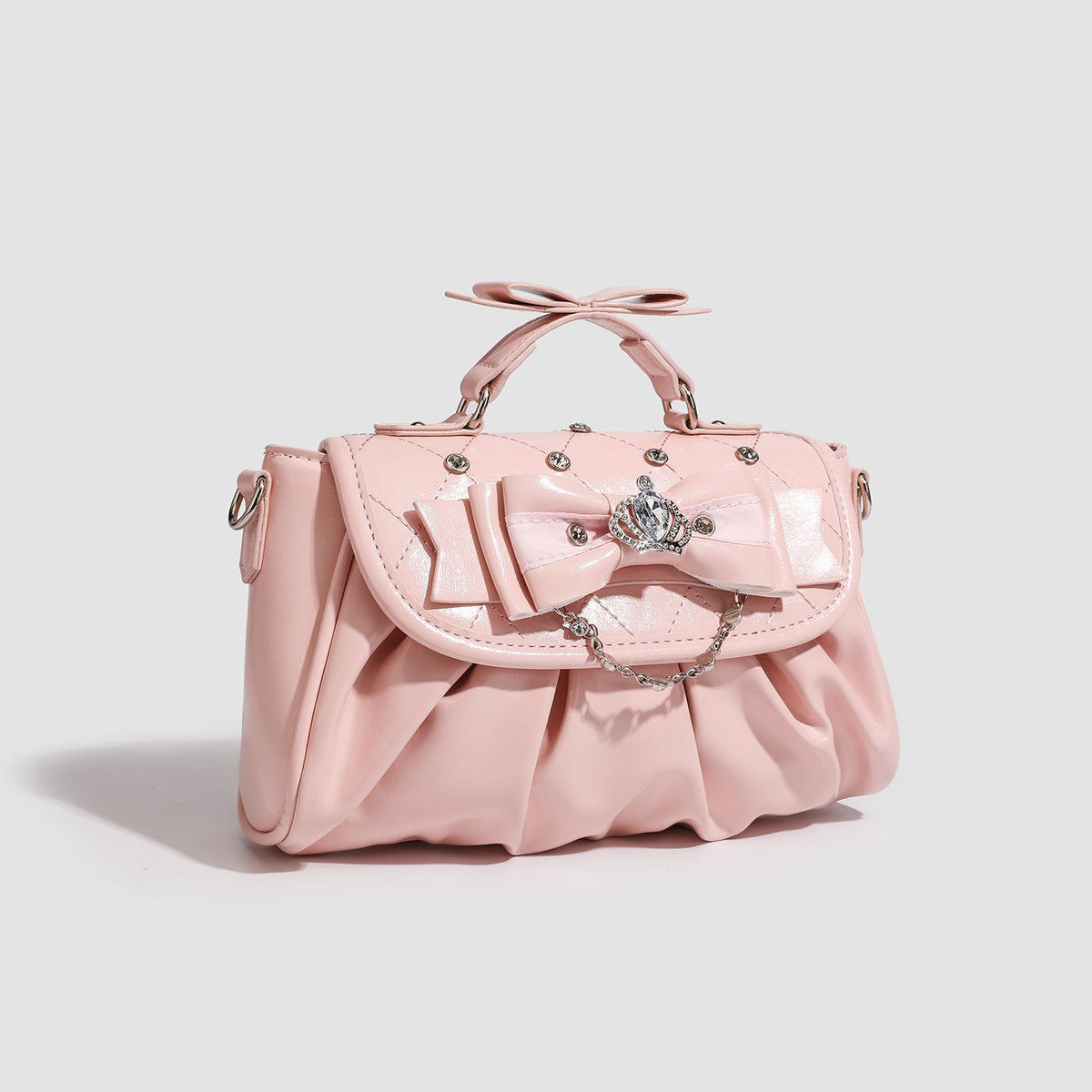 Baz | Womens Shoulder Bag Bow Rhinestone Evening Handbag