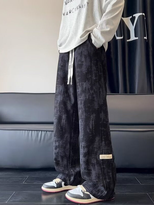 Rowan | Mens Casual Loose Fit Straight Leg Relaxed Smart Trousers - 2