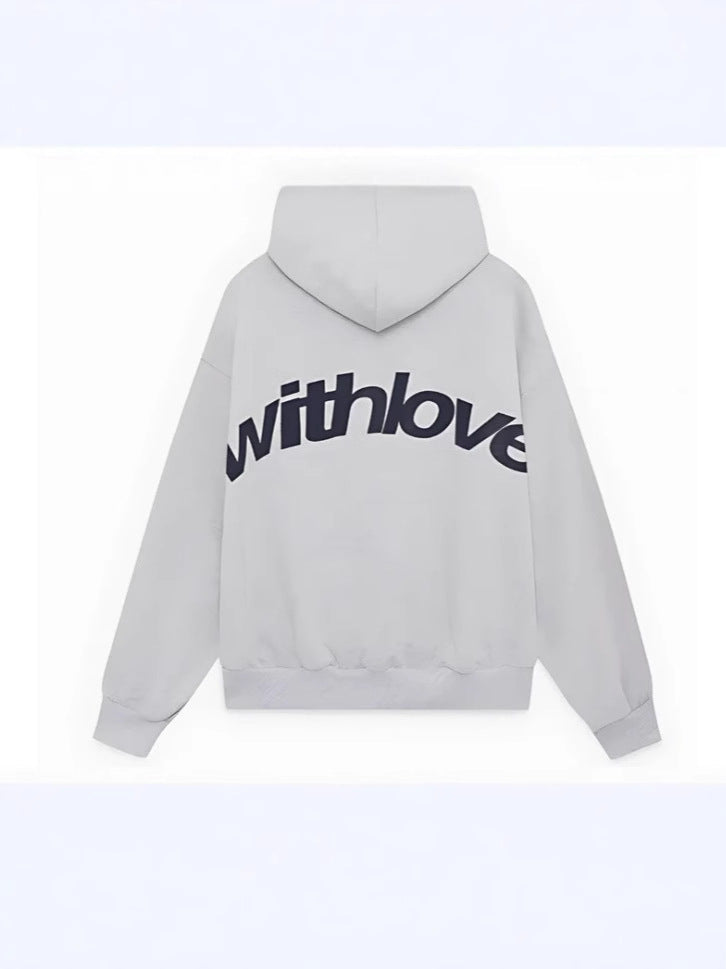 Leif | Womens Hoodies Hooded Sweatshirt Letter Print Long Sleeve Jacket - 3