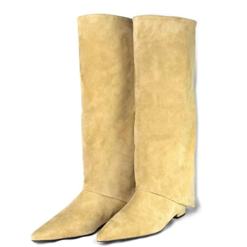 Zephyr | Womens Cowboy Boots Knee High Western Chunky Heel Long Boots