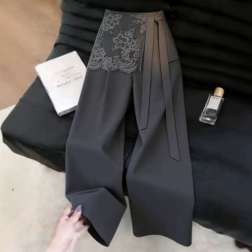 Bexley | Womens Trousers Wide Leg Faux Two Piece Suit Pants