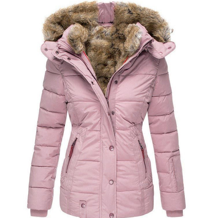 Linnea | Womens Parka Coat Fur Collar Padded Warm Winter Coat